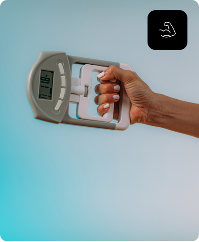 medición de fuerza de agarre